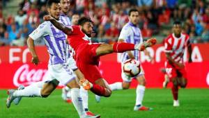 'Choco' Lozano solo pudo jugar 28 minuto en el empate del Girona.