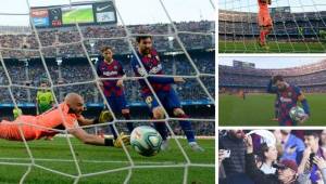 Te presentamos las mejores imágenes que dejó la goleada del Barcelona por 5-0 ante el Eibar con Messi de protagonista por su póker de goles.