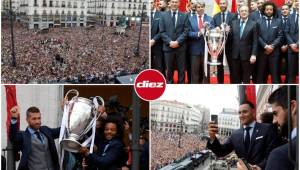El Real Madrid ya se encuentra en España festejando la Copa número 13 en Champions y sin duda que la locura se ha volcado en los miles de aficionados que acompañan al conjunto merengue. Te dejamos las mejores fotografías.