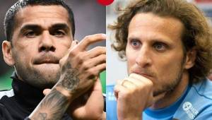 Alves no se quedó callado y respondió el mensaje que le envió Forlán.