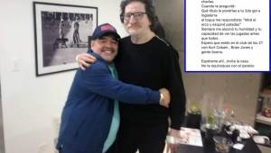 Charly García le dedicó una emotiva carta a Diego Maradona.