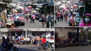 Una vez más, los bancos de Honduras y mercados han estado abarrotados este día. El Gobierno determinó que lunes, miércoles y viernes se pusieron a disposición los bancos, mercados, supermercados y farmacias. Así han lucido los establecimientos mientras el brote de coronavirus en el país aumenta.