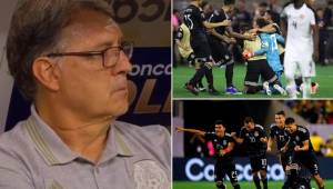 Gerardo Martino se metió la medalla a la boca como cábala durante la tanda de penales entre México y Costa Rica.