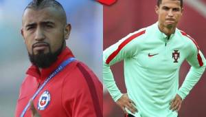 Vidal arremetió duramente contra Cristiano Ronaldo.