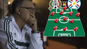 El técnico Gerardo 'Tata' Martino busca seguir observando jugadores. Por eso utilizaría un 11 titular nuevo para el amistoso México-Paraguay este martes (8:00pm) en el Levi's Stadium de Santa Clara, California.