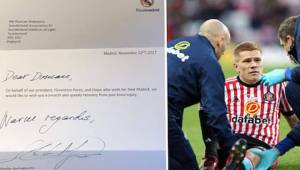 Duncan Watmore estará casi un año de baja por una grave lesión, pero esta carta del Real Madrid lo motiva para seguir adelante.