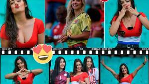 La selección de Colombia avanzó a los cuartos de final de la Copa América 2019 tras vencer 1-0 a Paraguay, pero la modelo Larissa Riquelme y la guapa Cindy Álvarez nos ofrecieron un duelo de bellezas en las gradas del Arena Fonte Nova.