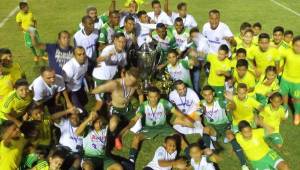 El Juticalpa FC se coronó campeón en junio del año pasado tras vencer al Real España en la gran final. Foto cortesía