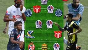 ¡Muralla atrás y ataque que infunde terror! El 11 ideal de las vueltas del torneo Clausura 2021 en Honduras