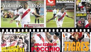 Los medios del Perú amanecieron arropados con la clasificación al Mundial después de 36 años de no hacerlo. Algunos sacaron su edición en ruso.