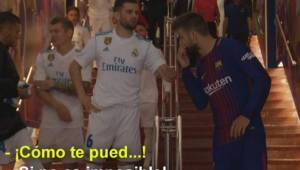 Piqué mantuvo un cruce de palabras con Nacho en el tunel del Camp Nou.