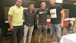 Los futbolistas Bryan Moya del Olimpia y Héctor Castellanos del Motagua, han sido firmados por el agente de futbolistas, Muma Bernárdez. Foto cortesía