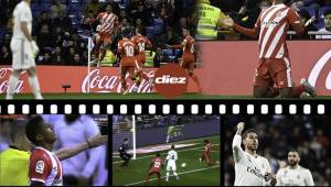El hondureño Choco Lozano anotó su primer gol en el Santiago Bernabéu, pero su equipo perdió 4-2 en la ida de los cuartos de final de la Copa del Rey. Su festejo fue desbordante.