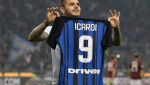 El delantero argentino Mauro Icardi se perdió los partidos anteriores por lesión.