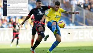 Tenerife dice que Bryan Acosta insistió en reiteradas ocasiones su determinación de marcharse al FC Dallas de la MLS.