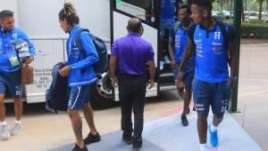 La selección de Honduras llegó este martes a Dallas a la espera de conocer la resolución de Concacaf. Foto Ronal Aceituno