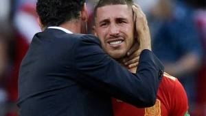 Sergio Ramos no aguantó las lágrimas tras quedar fuera del Mundial.