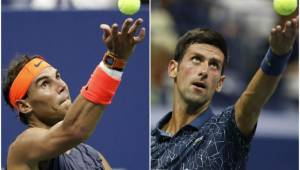 Nadal y Djokovic parten como favoritos para avanzar a la final del US Open.Foto EFE
