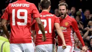 Juan Mata marcó el único gol del juego entre United y City.