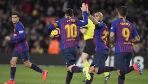 Messi ha sido la figura del Barcelona con sus dos goles en el Camp Nou, pero no pudo darle los tres puntos a su equipo.