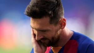 Messi sufrió mucho la derrota del Barcelona ante el Bayern Múnich.