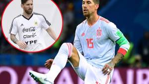 El defensor de la selección de España, Sergio Ramos, se ha rendido ante Messi tras las declaraciones de Maradona.