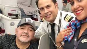 El entrenador argentino, Diego Maradona, llegó a México para dirigir a los Dorados de Sinaloa. Foto cortesía