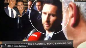 Lionel Messi no respondió a la interrogante de Edu Aguirre, quien transmitía en vivo.