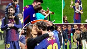 Las esposas de los jugadores del Barcelona bajaron al campo del Wanda a celebrar con sus maridos la obtención de un nuevo título. Pero ¿y Shakira? Vean la decisión que tomó.