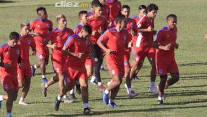 Olimpia regresó a los entrenamientos esta tarde en el sector de Amarateca. Foto: Ronal Aceituno.