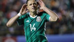 Javier Hernández ya piensa en el juego del próximo martes en San Pedro Sula.