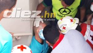 Gerson Matute fue agredido en La Ceiba durante el Vida-Juticalpa.