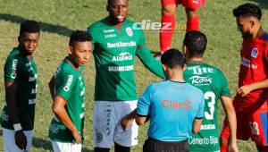 Marathón pierde por tres partidos al delantero Yustin Arboleda. Foto DIEZ