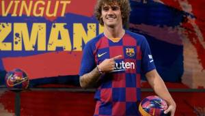 Griezmann fue presentado por el Barcelona; el delantero firmó hasta junio del 2024.