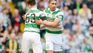 El hondureño Emilio Izaguirre es suplente en el Celtic que tiene como titular a Tierney. Foto cortesía