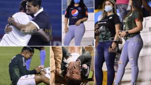 Marathón y Motagua se enfrentaron en el estadio Olímpico en el juego de ida de los cuartos de final de la Liga Concacaf donde el ambiente familiar prevaleció, las chicas bonitas nuevamente se hicieron presente y Emilio Izaguirre vivió momentos dramáticos por su lesión. Fotógrafos: Neptalí Romero/Yoseph Amaya