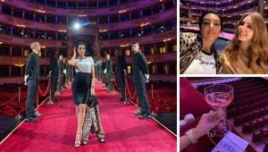 La mujer de Cristiano Ronaldo deslumbró en el Teatro alla Scala de Milán donde se llevó a cabo el desfile de Dolce & Gabbana. La guapa Georgina Rodríguez sorprendió con su look.