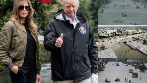 La ciudad de Houston, Texas, sigue sufriendo desastres con las fuertes lluvias que provoca el huracán Harvey. El presidente de Estados Unidos, Donald Trump, se encuentra en dicha ciudad para tomar las medidas correspondientes.