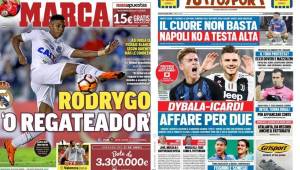 En España revelan la situación de los fichajes del Madrid y Barça de cara a la próxima temporada, mientras que en Italia Dybala es noticia. Estas son las portadas de los medios internacionales de este viernes 19 de abril del 2019.