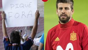 Piqué es fuertemente criticado por la afición española.