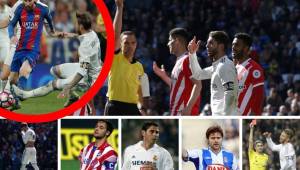El capitán del Real Madrid vio una nueva tarjeta roja contra el Girona y sigue aumentado su récord negativo en la competición española. A continuación los futbolistas que fueron más expulsados.
