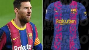 El Barcelona lucirá una camiseta muy innovadora para la siguiente Liga de Campeones. Fotos cortesía Mundo Deportivo.
