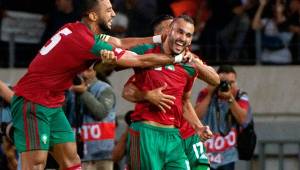 Khalid Boutaib fue el autor de un hattrick ante Gabón. FOTOS: AFP