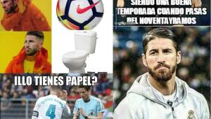 En las redes sociales no paran las burlas contra Sergio Ramos por lo que vivió en el juego de ayer del Real Madrid ante el Eibar.