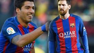 Luis Suárez y Lionel Messi lideran la tabla de goleadores en España.