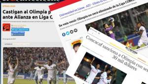 Olimpia fue castigado por la Concacaf.