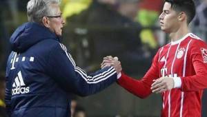 Jupp Heynckes adelantó que el colombiano James Rodríguez será titular frente a Paris Sain-Germain el martes por la Champions League.