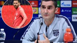 Valverde explicó que Messi podría tener minutos contra el Inter en la Champions.