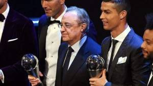 Florentino Pérez durante la gala del premio 'The Best' de la FIFA.