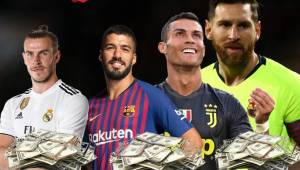 L'Equipe sigue desvelando salarios. Primero fueron los del PSG, y ahora en toda Europa. Varios futbolistas sudamericanos en la lista de los mejores pagados mensualmente. Lo de Lionel Messi es impresionante gana casi 11 veces más que Radamel Falcao.